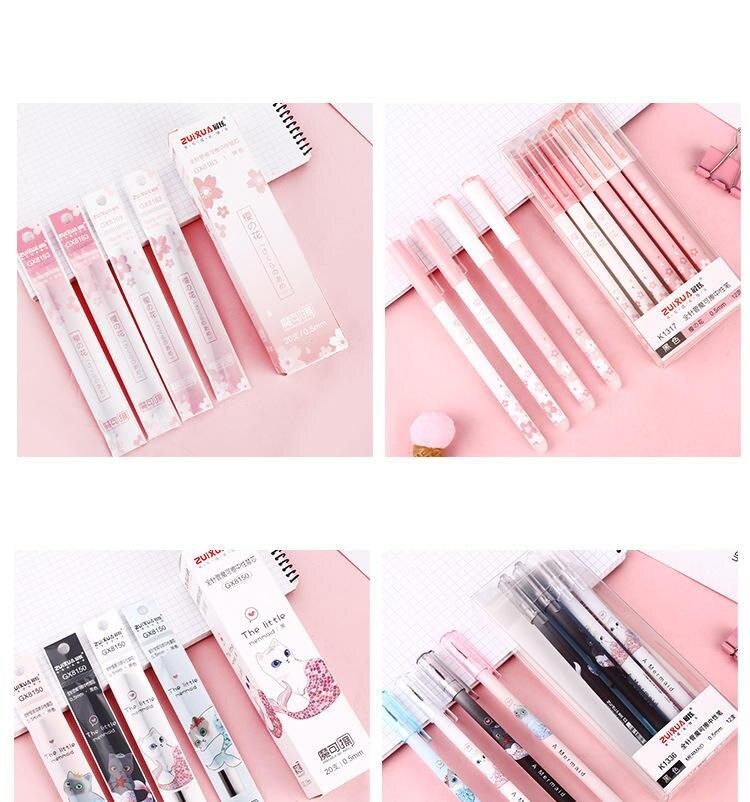 Kawaii Cat Mermaid Stationery Erasable Gel Pen