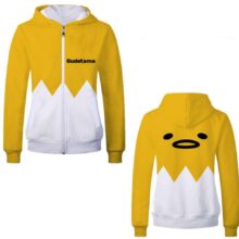 Anime Gudetama Logo zipper Hoodies long-sleeved leisure Sweatshirts New Thickening Coat Cosplay Costume Jacket Anime Gudetama Logo zipper Hoodies long-sleeved leisure Sweatshirts New Thickening Coat Cosplay Costume Jacket