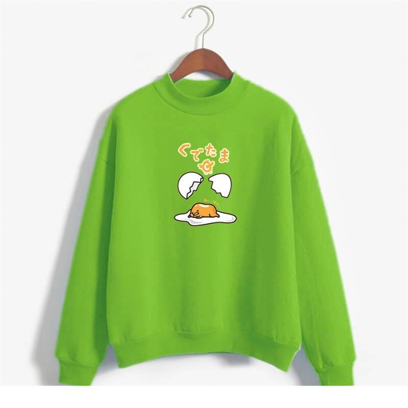 Kawaii Gudetama Lazy Egg Print Fleece Harajuku Sweatshirt