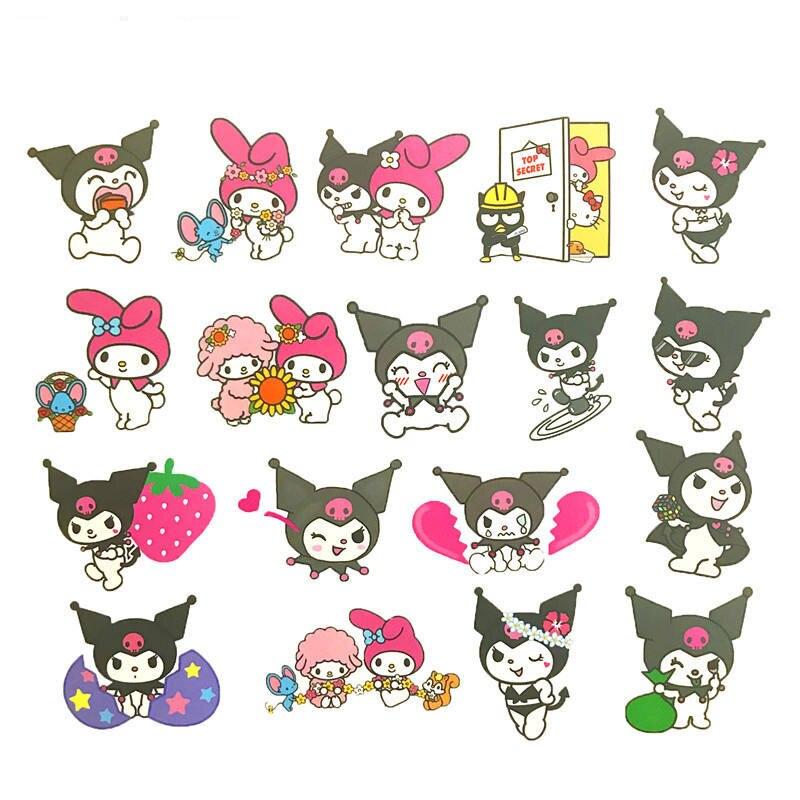 Kuromi Sanrio Melody Keroppi Waterproof Stickers - KawaiiMerch.com