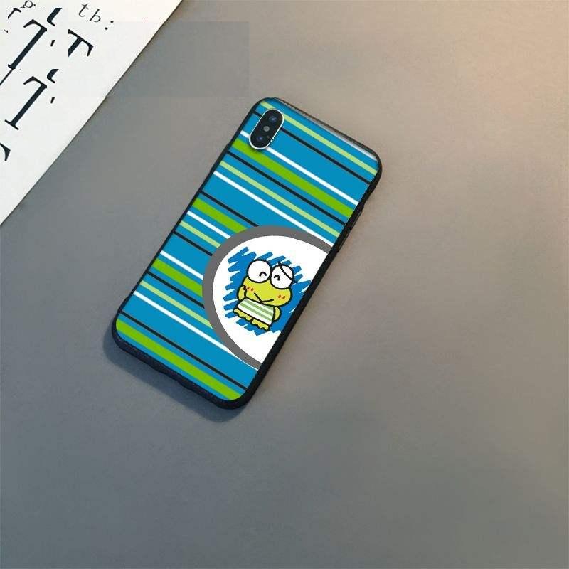 Cute green frog Keroppi Silicone phone Cover Skin For Apple iPhone 11 8 7 6 6S Plus X XS MAX 5 5S SE XR 11 pro Cover Mobile Case