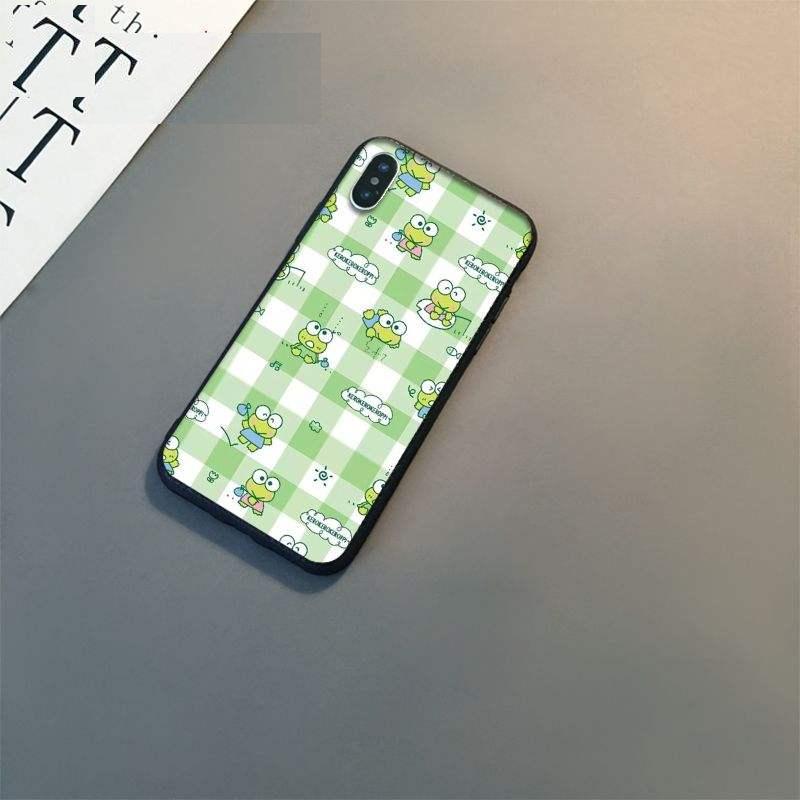 Cute green frog Keroppi Silicone phone Cover Skin For Apple iPhone 11 8 7 6 6S Plus X XS MAX 5 5S SE XR 11 pro Cover Mobile Case