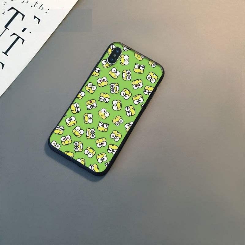 Cute green frog Keroppi Silicone phone Cover Skin For Apple iPhone 11 8 7 6 6S Plus X XS MAX 5 5S SE XR 11 pro Cover Mobile Case