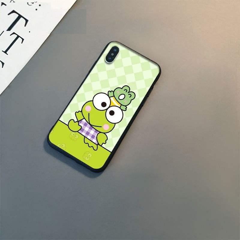 Cute green frog Keroppi Silicone phone Cover Skin For Apple iPhone 11 8 7 6 6S Plus X XS MAX 5 5S SE XR 11 pro Cover Mobile Case