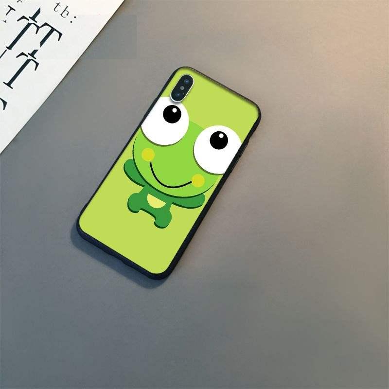 Cute green frog Keroppi Silicone phone Cover Skin For Apple iPhone 11 8 7 6 6S Plus X XS MAX 5 5S SE XR 11 pro Cover Mobile Case