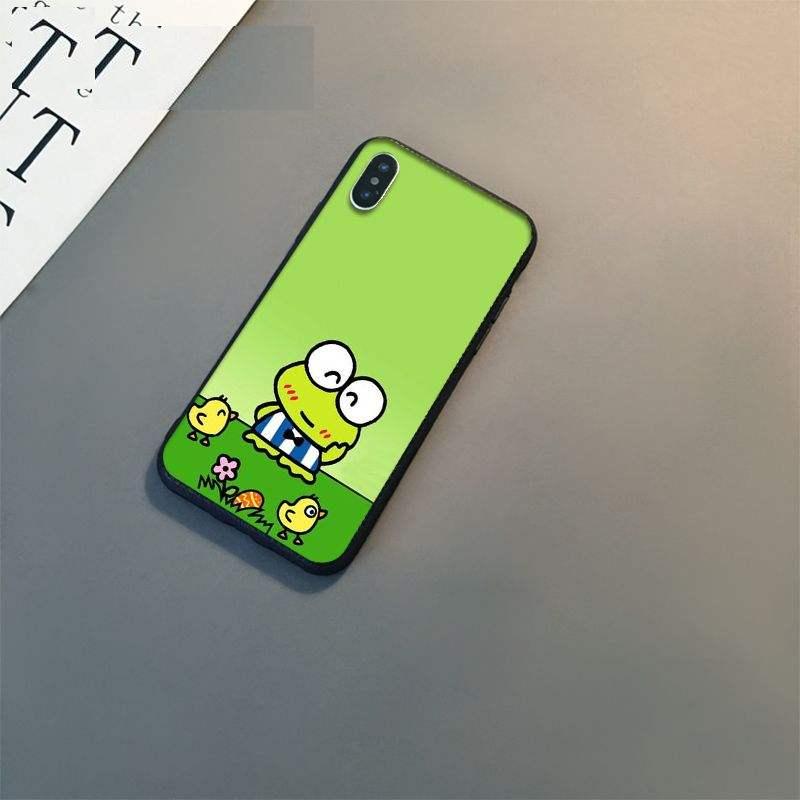 Cute green frog Keroppi Silicone phone Cover Skin For Apple iPhone 11 8 7 6 6S Plus X XS MAX 5 5S SE XR 11 pro Cover Mobile Case