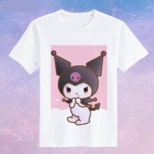 Fashion My Melody Kuromi T-shirt Women Cute Cartoon Printed Japanese Anime O-neck Tee Tops Summer Girls Casual Harajuku T Shirt Fashion My Melody Kuromi T-shirt Women Cute Cartoon Printed Japanese Anime O-neck Tee Tops Summer Girls Casual Harajuku T Shirt