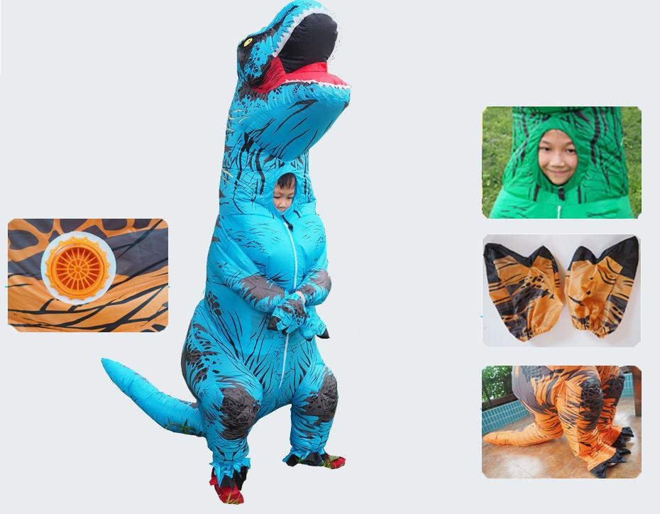 Anime Blow Up Dinosaur Cosplay Costume