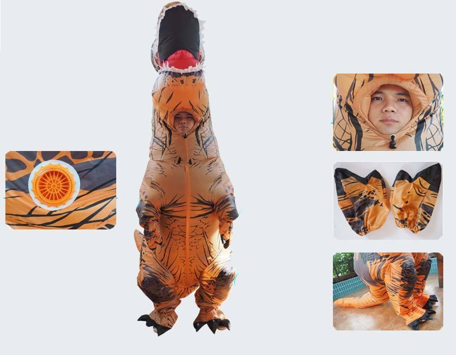 Anime Blow Up Dinosaur Cosplay Costume