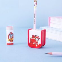 Deli creative cute paw patrol theme double holes pencil sharpener with cartoon puppy kawaii school kids office stationery supply Deli creative cute paw patrol theme double holes pencil sharpener with cartoon puppy kawaii school kids office stationery supply