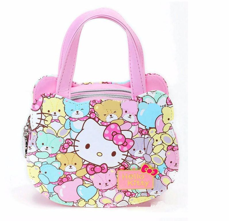 Genuine new pattern Hello kitty casual tote bag Children and mothers can use Ferr Shopping A very beautiful gift