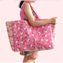 Hello Kitty 2019 Fashion Bag Hand Bags Mom Single Shoulder Diagonal Bag Lovely Girls Shopping Nylon Portable Plush Backpack KT Hello Kitty 2019 Fashion Bag Hand Bags Mom Single Shoulder Diagonal Bag Lovely Girls Shopping Nylon Portable Plush Backpack KT