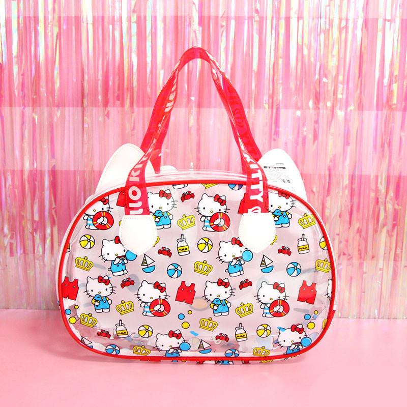 My Melody Hello Kitty Cinnamoroll Dog Transparent Jelly Totes Handbag My Melody Hello Kitty Cinnamoroll Dog Transparent Jelly Totes Handbag