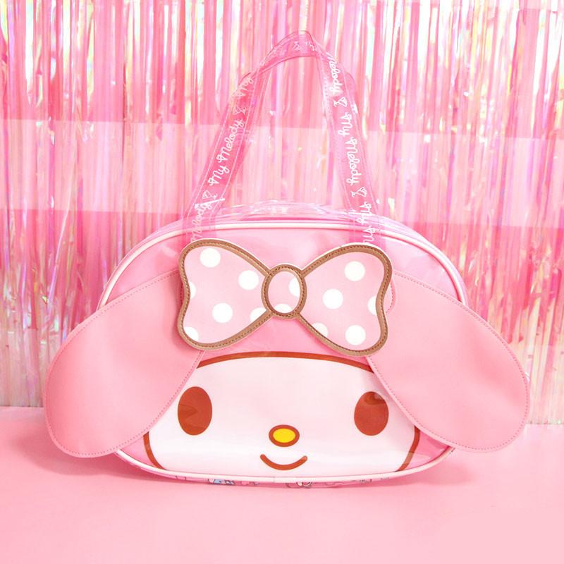 My Melody Hello Kitty Cinnamoroll Dog Transparent Jelly Totes Handbag My Melody Hello Kitty Cinnamoroll Dog Transparent Jelly Totes Handbag