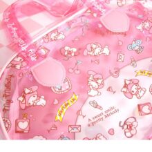 Cartoon My Melody Hello Kitty Cinnamoroll Pudding Dog Handbag Girls Pvc Transparent Jelly Shoulder Bag Women Beach Totes Bags Cartoon My Melody Hello Kitty Cinnamoroll Pudding Dog Handbag Girls Pvc Transparent Jelly Shoulder Bag Women Beach Totes Bags