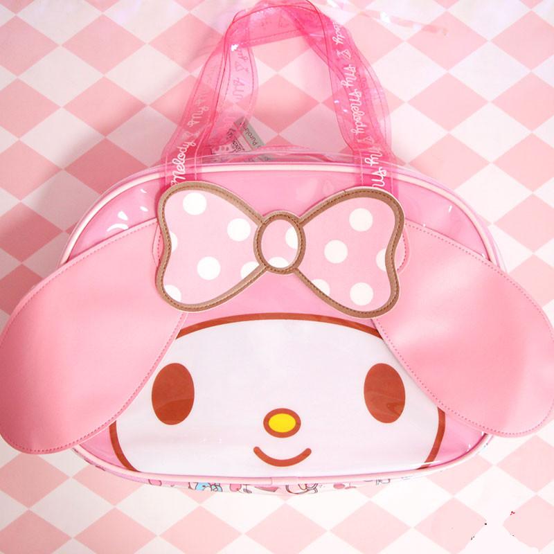 My Melody Hello Kitty Cinnamoroll Dog Transparent Jelly Totes Handbag My Melody Hello Kitty Cinnamoroll Dog Transparent Jelly Totes Handbag