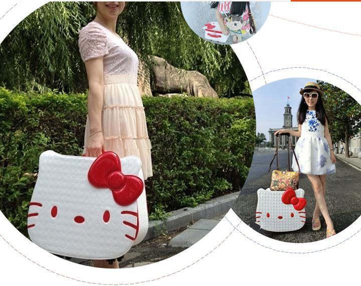 18 inch hello kitty luggage suitcase kids women travel cartoon leather luggage rolling spinner wheels gift DHL/EMS free shipping