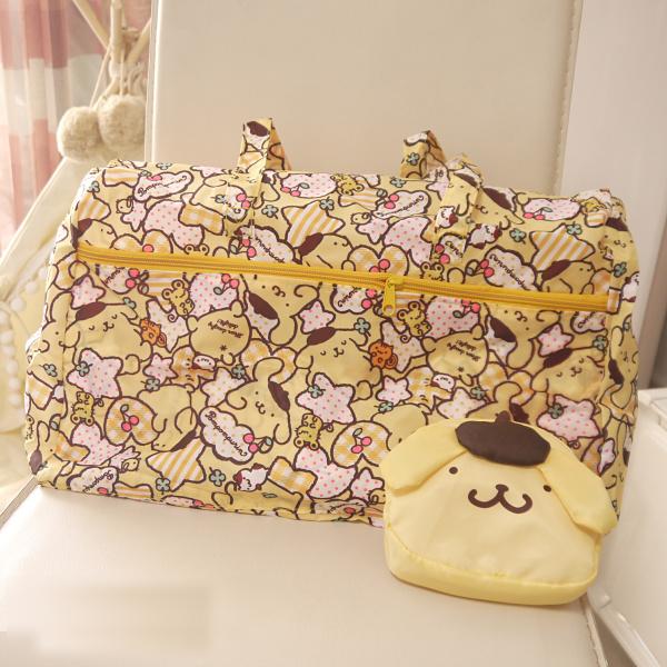 Hello Kitty My Melody Cinnamoroll Dog Anpanman Foldable Travel Bags ...