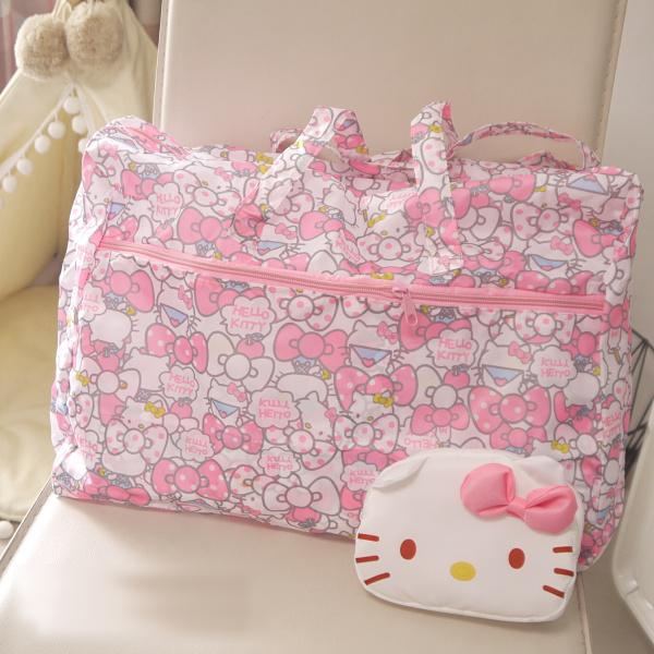 Hello Kitty My Melody Cinnamoroll Dog Anpanman Foldable Travel Bags ...