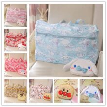 Cartoon Women Hello Kitty My Melody Cinnamoroll Dog Pudding Dog Anpanman Portable Foldable Luggage Bag Travel Bags Trolley bag Cartoon Women Hello Kitty My Melody Cinnamoroll Dog Pudding Dog Anpanman Portable Foldable Luggage Bag Travel Bags Trolley bag