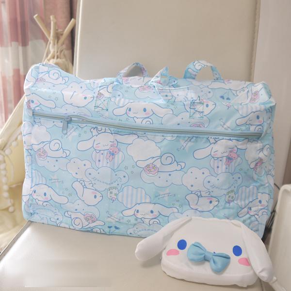 Hello Kitty My Melody Cinnamoroll Dog Anpanman Foldable Travel Bags ...