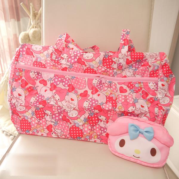 Hello Kitty My Melody Cinnamoroll Dog Anpanman Foldable Travel Bags ...