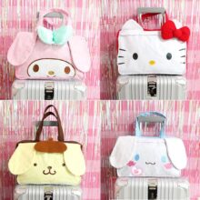 Cartoon My Melody Hello Kitty Cinnamoroll Pudding Dog Cute Large Canvas Handbag Girls Luggage Bag Totes Travel Bags Trolley Bag Cartoon My Melody Hello Kitty Cinnamoroll Pudding Dog Cute Large Canvas Handbag Girls Luggage Bag Totes Travel Bags Trolley Bag