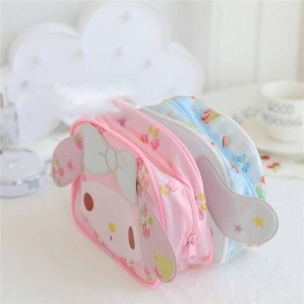 Hello Kitty My Melody Sanrio Cinnamoroll Cosmetic Waterproof Travel Storage Makeup Bag