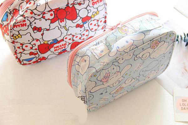 Cartoon Japan Hello Kitty My Melody Cinnamoroll Pompompurin Cosmetic Bags Travel Storage Pouch Wash Bags Girl Makeup Bags Cartoon Japan Hello Kitty My Melody Cinnamoroll Pompompurin Cosmetic Bags Travel Storage Pouch Wash Bags Girl Makeup Bags