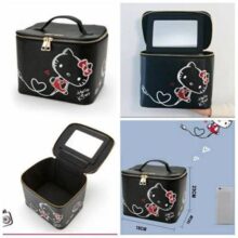 HELLO KITTY Fashion Casual Handbag Portable Large Capacity Ladies Storage Bag Cosmetic Bag PU Material HK-TT056 HELLO KITTY Fashion Casual Handbag Portable Large Capacity Ladies Storage Bag Cosmetic Bag PU Material HK-TT056
