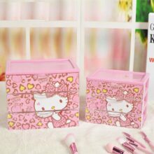 Hello Kitty Receiver Box Three Layer Drawer Storage Box Jewelry Storage Box Cosmetic Hello Kitty Receiver Box Three Layer Drawer Storage Box Jewelry Storage Box Cosmetic