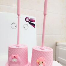 Hello Kitty Soft Toilet Bowl Brushes Cleaning Brush Creative Decorative Bathroom Fittings Set Holder Wc Washroom Accessories Hello Kitty Soft Toilet Bowl Brushes Cleaning Brush Creative Decorative Bathroom Fittings Set Holder Wc Washroom Accessories