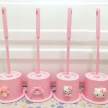 Hello Kitty Soft Toilet Bowl Brushes Cleaning Brush Creative Decorative Bathroom Fittings Set Holder Wc Washroom Accessories Hello Kitty Soft Toilet Bowl Brushes Cleaning Brush Creative Decorative Bathroom Fittings Set Holder Wc Washroom Accessories