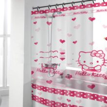 New Hello Kitty PEVA Shower Curtain Cartoon Bathroom Waterproof Mildew Proof Thick Shower Curtain Bath Shade With 12pcs Hook New Hello Kitty PEVA Shower Curtain Cartoon Bathroom Waterproof Mildew Proof Thick Shower Curtain Bath Shade With 12pcs Hook