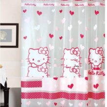 New Hello Kitty PEVA Shower Curtain Cartoon Bathroom Waterproof Mildew Proof Thick Shower Curtain Bath Shade With 12pcs Hook New Hello Kitty PEVA Shower Curtain Cartoon Bathroom Waterproof Mildew Proof Thick Shower Curtain Bath Shade With 12pcs Hook