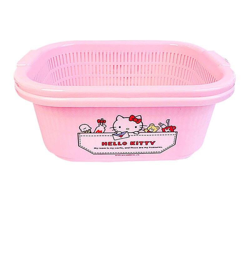 Kawaii Hello Kitty Kitchen Double Wash Basket