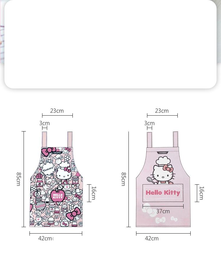 Cartoon Hello Kitty Kitchen Cotton Sleeveless Apron