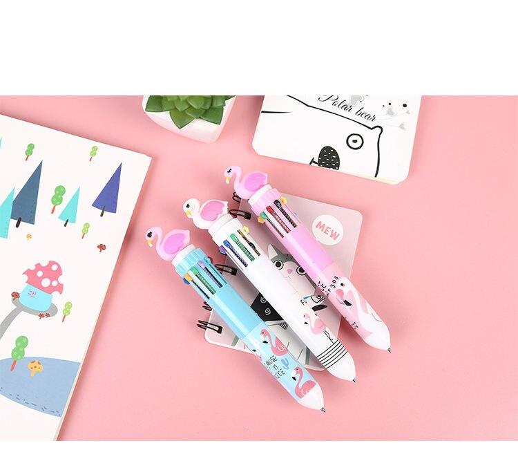 Unicorn 10 Multicolor In 1 Ballpoint Pens For School Office Supplies