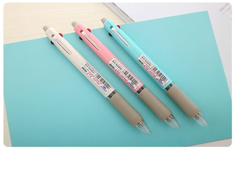 Creative Multifunction Plastic Pen With 2 Colors Ballpoint Pen and 1 Pencil