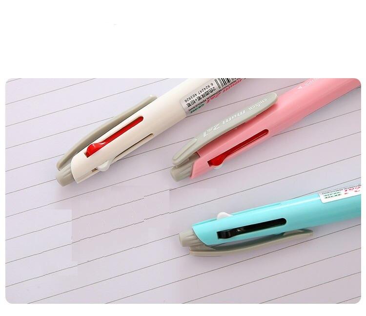 Creative Multifunction Plastic Pen With 2 Colors Ballpoint Pen and 1 Pencil
