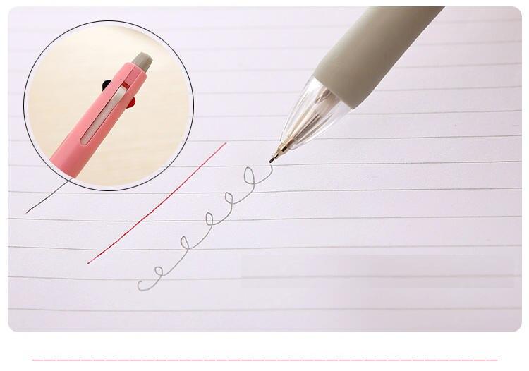 Creative Multifunction Plastic Pen With 2 Colors Ballpoint Pen and 1 Pencil