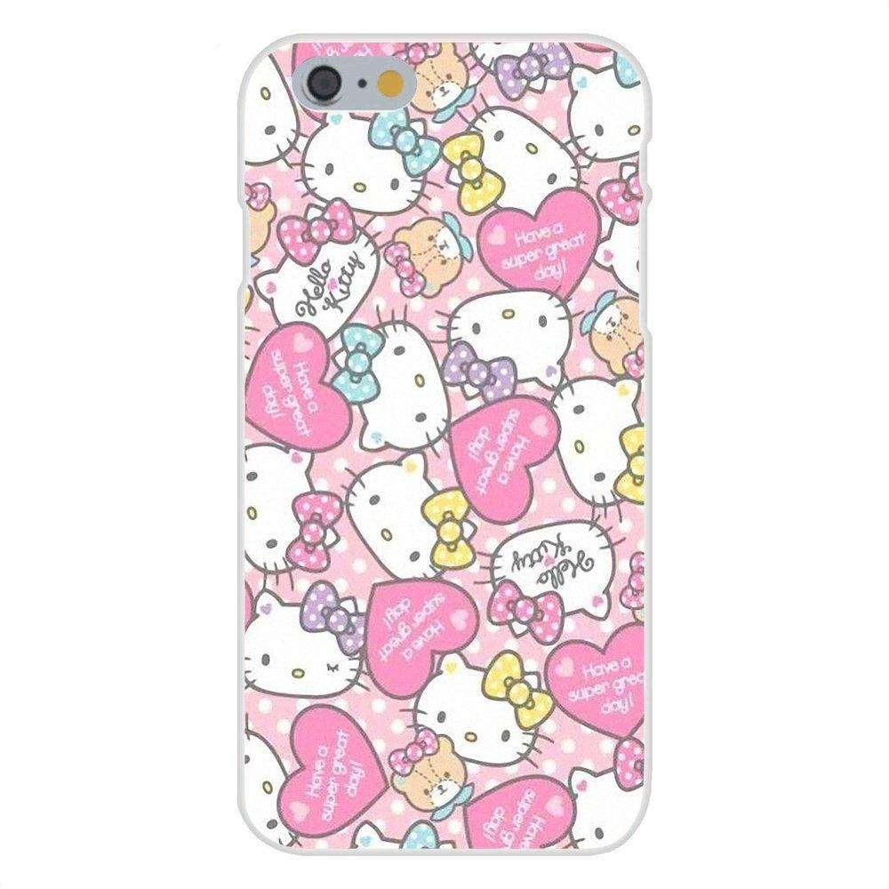 Hello Kitty Phone Case Cover For Apple iPhone X 4 4S 5 5C SE 6 6S 7 8 Plus