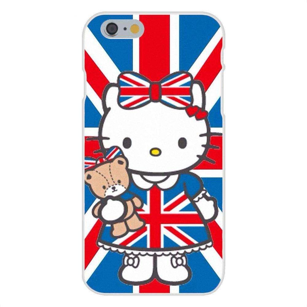 Hello Kitty Patterns Phone Case Cover For Apple iPhone 4 4S 5 5C SE 6 6S 7 8 Plus X