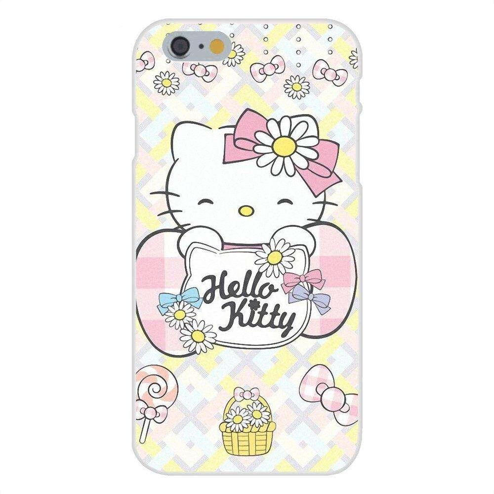 Hello Kitty Patterns Phone Case Cover For Apple iPhone 4 4S 5 5C SE 6 6S 7 8 Plus X