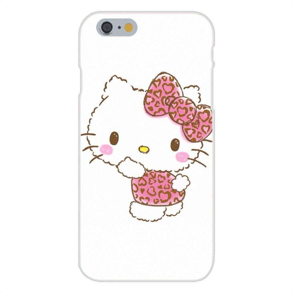 EJGROUP Soft TPU Cute Skin For iPhone 4 4S 5 5C SE 6 6S 7 8 Plus X For iPhone 4 4S 5 5C SE 6 6S 7 8 Plus X Lovely Hello Kitty