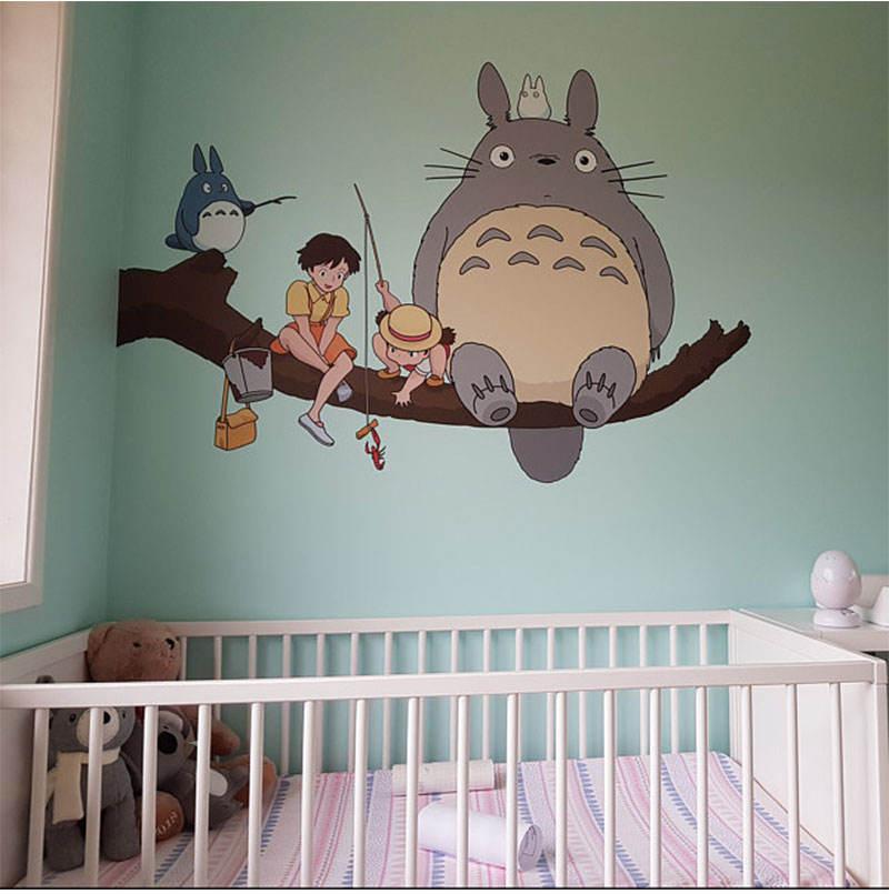 Pokemon Mural Comic Wall Art Stickers For kids Bedroom And Living Room Decor 