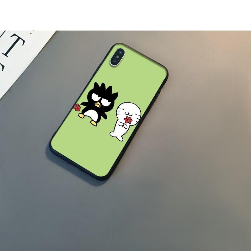 Yinuoda Cool Penguin BAD BADTZ MARU Soft Silicone TPU Phone Cover for iPhone 6S 6plus 7 7plus 8 8Plus X Xs MAX 5 5S XR
