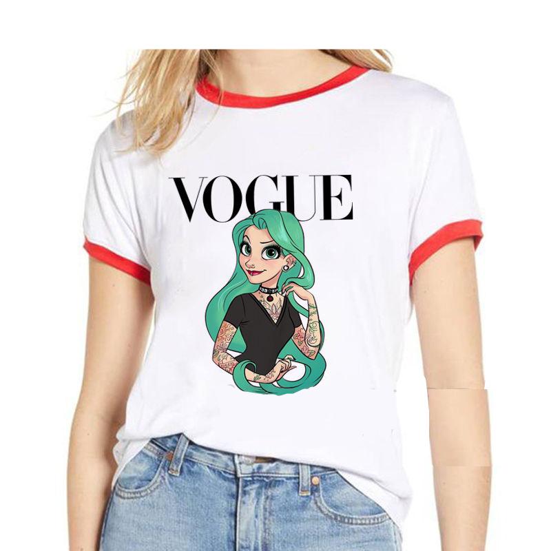 Princess Pose Printed T -Shirt For Women