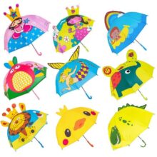3D animals print cute umbrella for boy children cartoon long handle kids children’s rain umbrella girl child’s tools 3D animals print cute umbrella for boy children cartoon long handle kids children's rain umbrella girl child's tools