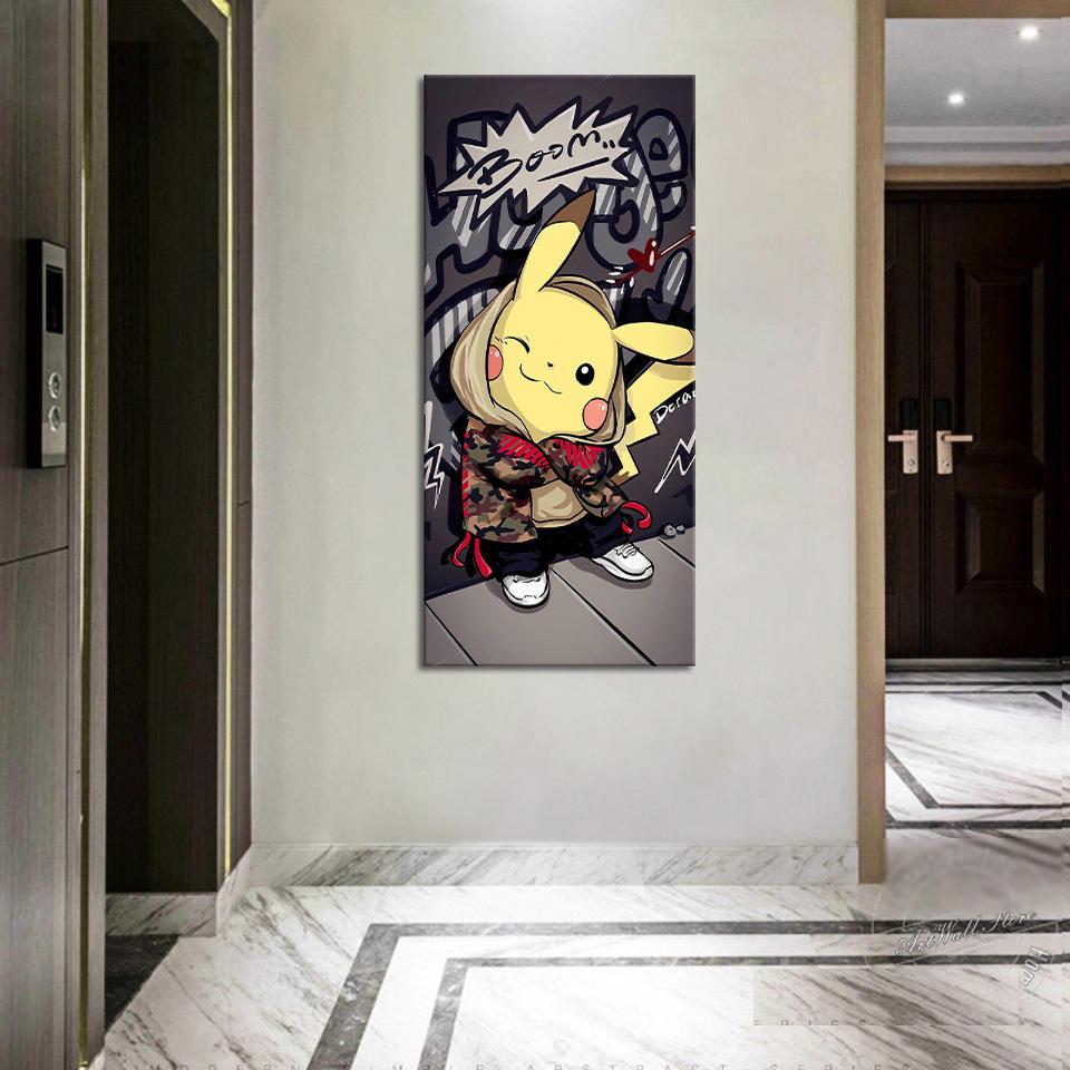 Pokemon Pikachu Anime No Frame Wall Art Poster For Home Decor